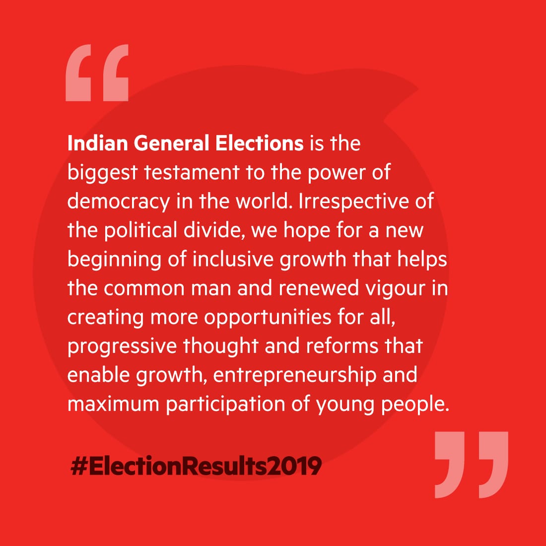 Ex.01 — leadership statement on the 2019 general election results, square format